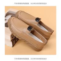 Nuevos zapatos informales de cabeza redonda para hombres, mocasines de cuero para hombres - details 18