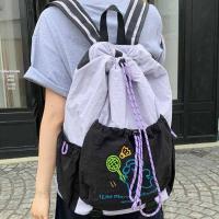 Mochila de almacenamiento para raqueta deportiva con dibujos de cachorros, bolso de hombro ligero de nailon para Fitness, bolsa de Fitness con cordón para tenis de gran capacidad - details 31