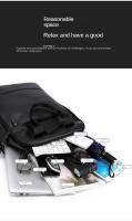 Mochila Pu para hombres, mochila para estudiantes universitarios minimalistas, bolsa de computadora para viajes de negocios, bolso de ocio de gran capacidad - details 6
