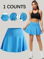 Falda Deportiva Casual para Mujer con Pantalones Falsos de Tenis - Conjunto de 2 Piezas - details 16