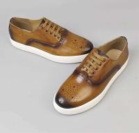 Nueva moda vendedora caliente para los hombres, zapatos de alta calidad con cierre de correa de cuero en capas, zapatos de hombre - details 15