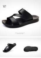 Zapatillas para hombre, novedad de verano 2025, zapatos de playa casuales de suela suave para hombre, sandalias de moda para exteriores - details 0