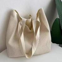 Bolso tejido hueco informal de gran capacidad, bolso de mano tejido para playa, bolso de mano de estilo perezoso, bolso trenzado para axila para mujer y niña - details 2