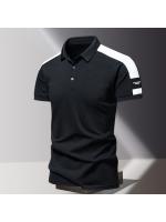 Polos de Verano de Algodón 100% Camiseta de Cuello Elegante para Hombres Manga Corta Alta Calidad - details 4