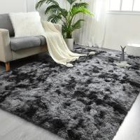 1 Alfombra De Lujo Para Área De Pelusa, Alfombras Rectangulares De Felpa Modernas, Lavables A Máquina - details 1