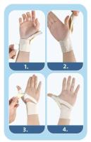 Muñequera protectora de compresión elástica suave, Protector de pulgar Spica Spt, muñequera ligera para deportes de gimnasio - details 14