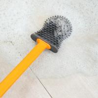 Cepillo de Inodoro de Silicona con Mango Largo y Cabeza Plana Soporte en Forma de Concha para Limpieza de Ángulos Muertos Accesorio de Baño Esencial - details 10