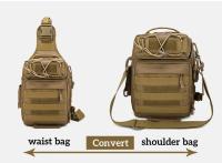 Bolsa táctica Molle para equipo de pesca en el pecho para hombre, Camping, senderismo, caza, eslinga, un solo hombro, bolsa deportiva - details 1
