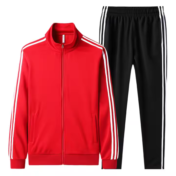 Traje deportivo de otoño e invierno para hombre, traje deportivo informal para exteriores con cuello levantado - 1