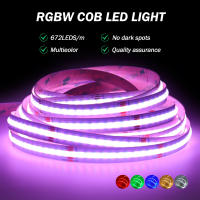 Tira de luces LED COB RGBW RGBWW, cinta Flexible de diodo de Color de ensueño, 24V, 12MM, 672LED/m, IP20, FOB, 10M, decoración de retroiluminación de TV - details 7