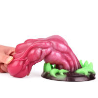 Juguetes sexuales, silicona líquida base luminosa monstruo consolador músculo femenino masturbador suave anal plug juguetes sexuales grandes - details 14