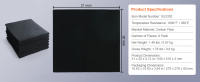 SucceBuy Juego de mantas de soldadura de fieltro de carbono, paquete de 6, 21" x 20", estera ignífuga resistente al calor, hasta 1800 ° F, almohadilla aislante de fibra de carbono cortable - details 5