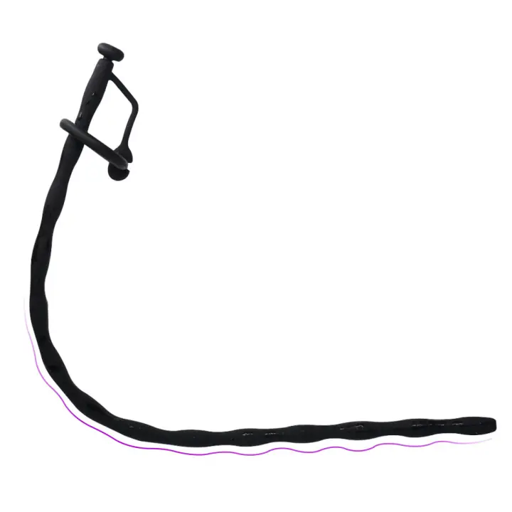 Dilatador de catéter hueco de silicona para hombres, juguete sexual para adultos, irritación de los ojos de caballo, tapón Gay, inserción uretral - 1