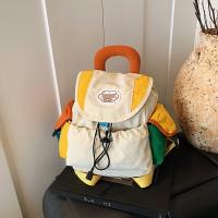Bolsas para padres e hijos de 2 tamaños a juego de colores, mochila escolar con cordón multibolsillo de estilo coreano, mochila de nailon de gran capacidad para niños - details 21