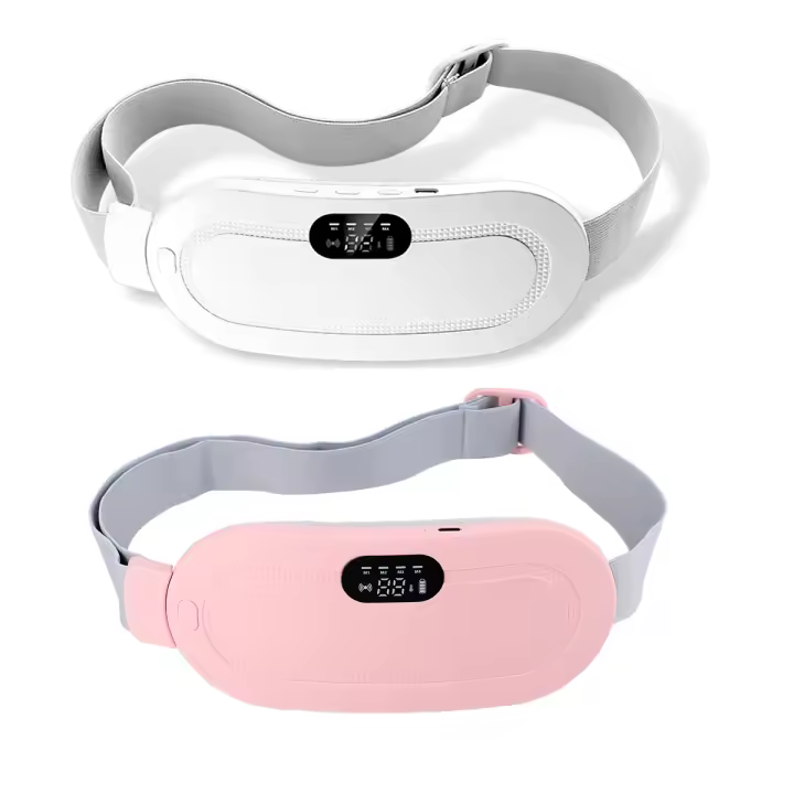 Almohadilla de calor Menstrual para mujer, masajeador eléctrico de período, alivio de cólicos vibratorios, cintura, estómago, cinturón Abdominal cálido - 1