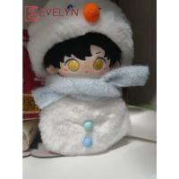 Evelyn-Muñeca de peluche de 20CM, mono cálido, sombrero, gorro, ropa de muñeco de nieve, traje Genshin Impact Love and Deepspace, regalo de Navidad - details 9