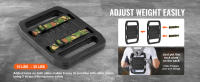 SucceBuy Pesas de hierro fundido, par de placas de 10 lb con correas, pesas ajustables para rucking, columpios, sentadillas, entrenamiento de fuerza, levantamiento de pesas, entrenamientos de fitness - details 3