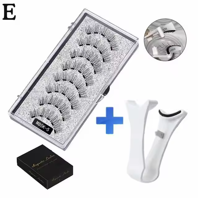 Pestañas de Magnetismo Naturales 3D 5 Pestañas Magnéticas Hechas a Mano - 1