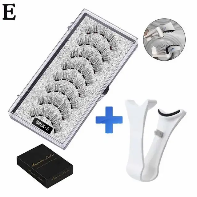 Pestañas de Magnetismo Naturales 3D 5 Pestañas Magnéticas Hechas a Mano - 1