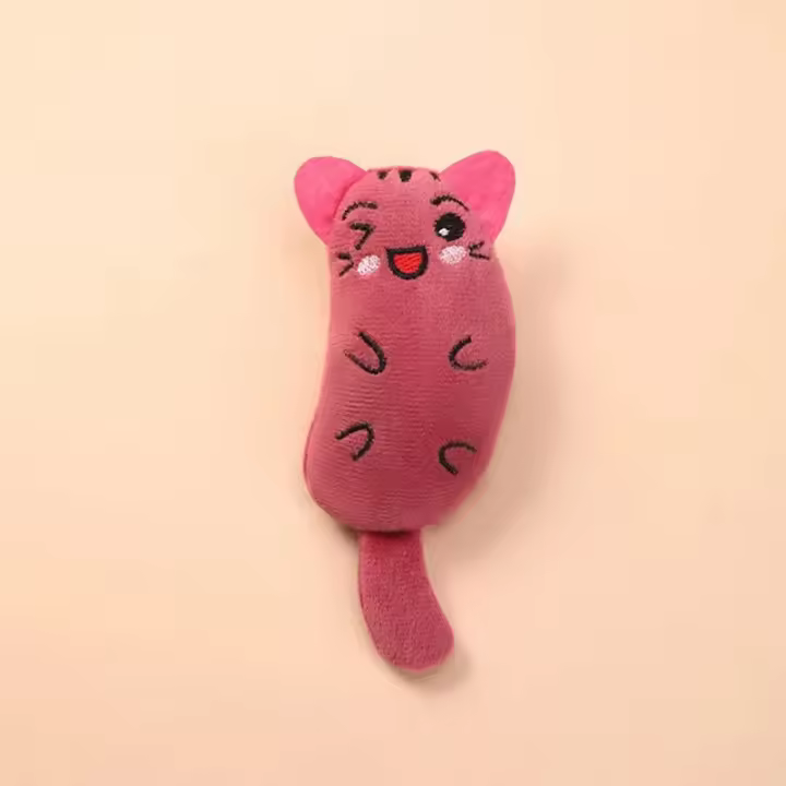 Juguete de Gato de Peluche Suave Expresión Linda de Cura Material de Peluche Corto - 1