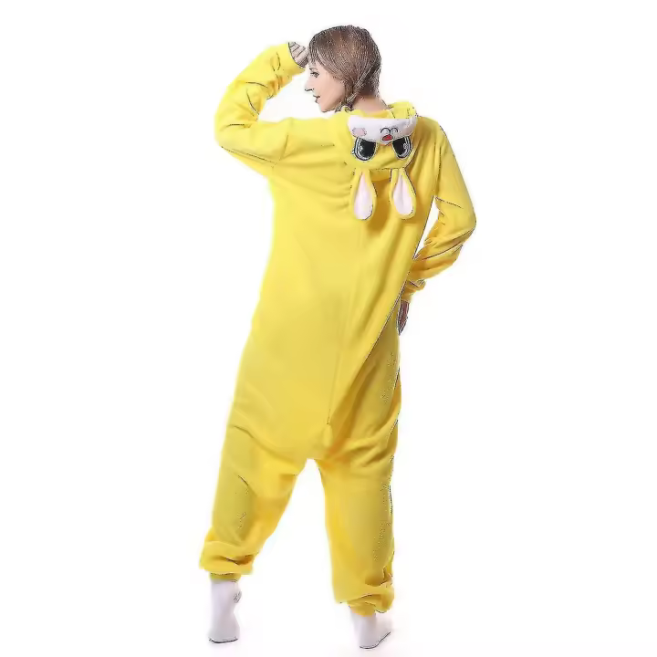 Pijamas de conejo amarillo, mono de Animal, pijama de unicornio, disfraz de Pegaso, pijamas Kigurumi, Cosplay de Halloween X - 1