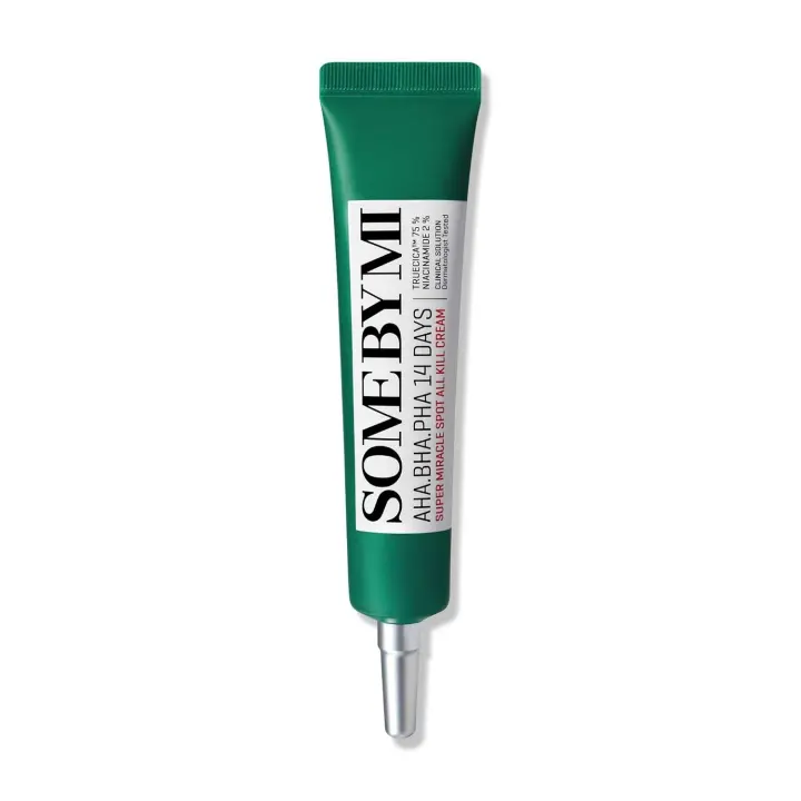 SOME BY MI AHA BHA PHA 14 días Super Miracle Spot All Kill Cream 1.01oz, 30ml Ácido hialurónico y Centella Hidratante facial para - 1