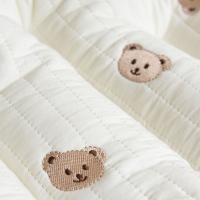 Cojín Universal cómodo y suave para asiento de cochecito, bonito cojín para cochecito de bebé, cojín con bordado de oso infantil, forro para asiento para niño pequeño - details 1