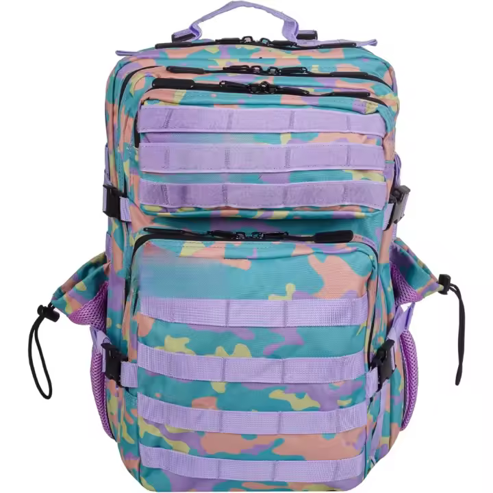 Mochila 45L Táctica Repelente al Agua para Zona de Parches, Cabina Avión, Gimnasio, Compartimento para Ordenador, Oxford 1000D by - 1