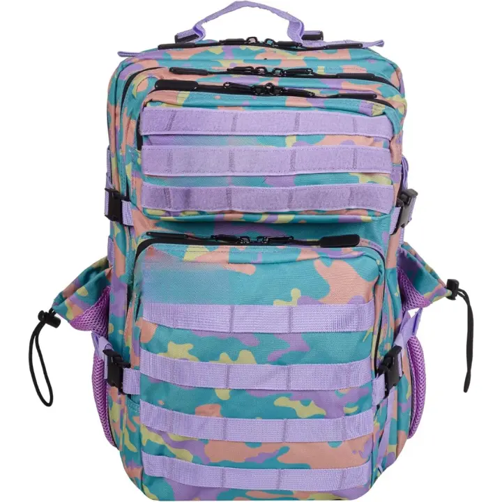 Mochila 45L Táctica Repelente al Agua para Zona de Parches, Cabina Avión, Gimnasio, Compartimento para Ordenador, Oxford 1000D by - 1