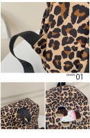 Bolsa de la escuela ins viento Japón y Corea campus estampado de leopardo de dibujos animados masculino y femenino estudiantes mochila de escuela media estudiante bolsa de la escuela bolsa de ordenador mochila de gran capacidad - details 7