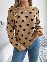 Suéter con capucha de manga larga tejido a la moda para mujer Otoño/Invierno 2024 con color a Do - details 10