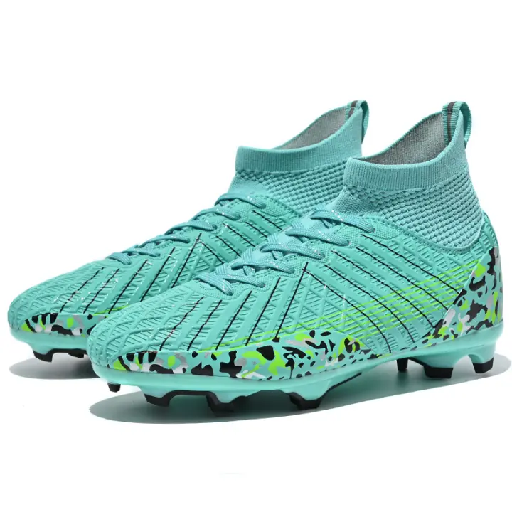 Zapatos de fútbol de caña alta para hombres y mujeres TF uñas rotas AG uñas largas césped deportes - 1