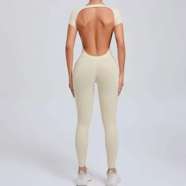 Monos Deportivos Fiess para Mujer 2024 Conjunto de Yoga Activo en Gris, Negro, Rojo, Marrón, Naval - 1