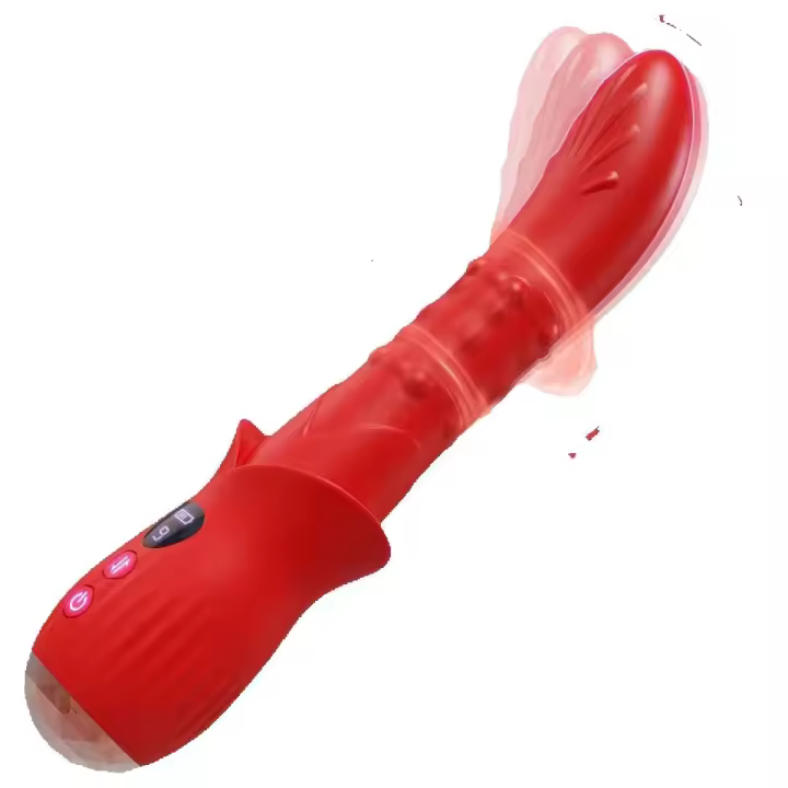 Leten Rolling Beads Thrusting Rabbit G Spot Clitoral Consolador realista Vibrador Vibrador Wiggling Juguetes sexuales para mujeres - 1