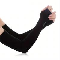 Mangas de Protección Solar de Seda de Hielo Unisex Cubierta de Codo para Ciclismo, Correr, Pescar, Conducir Manga Anti-UV Refrescante para Deportes y Exteriores - details 4
