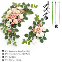 Paquete de 2 flores artificiales, decoración de fondo de entrada, boda, banquete, fiesta, recepción - details 0