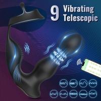 Vibrador de Estimulación Profesional APP para Hombres Masajeador de Prostate con Anillo de Corcho - details 0