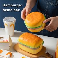 Fiambrera hamburgas, Tupper para niños, colegio, con 3 Compartimentos y Cubiertos,Apta para Microondas - details 13