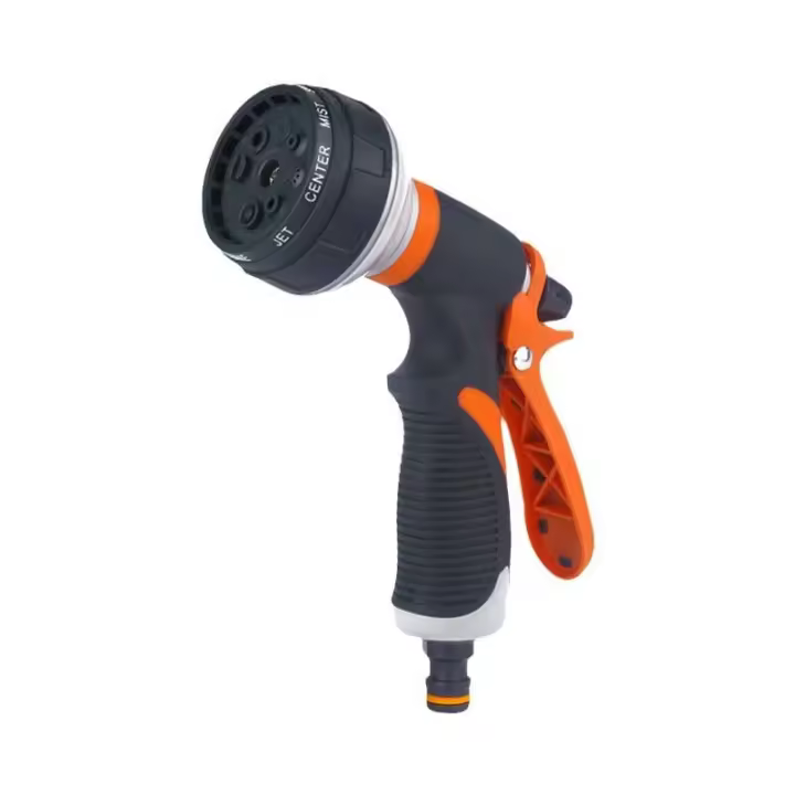 Pulverizador de mano Pistola de riego estable de 8 funciones (rojo) - 1