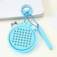Llavero con tablero de dibujo magnético para gatito, juguete relajante DIY, Mini llavero divertido Montessori con bolígrafo magnético, colgante de gato de dibujos animados - details 3