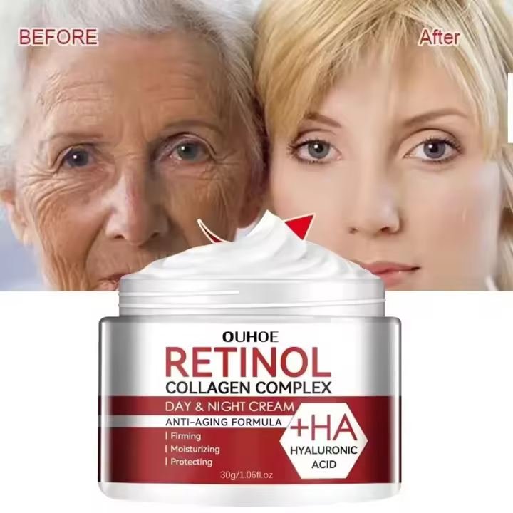 Crema facial eliminadora instantánea de arrugas, antienvejecimiento, reafirmante, desvanecimiento, líneas finas, blanqueamiento, brillo e hidratación, aprieta el cuidado de la piel - 1