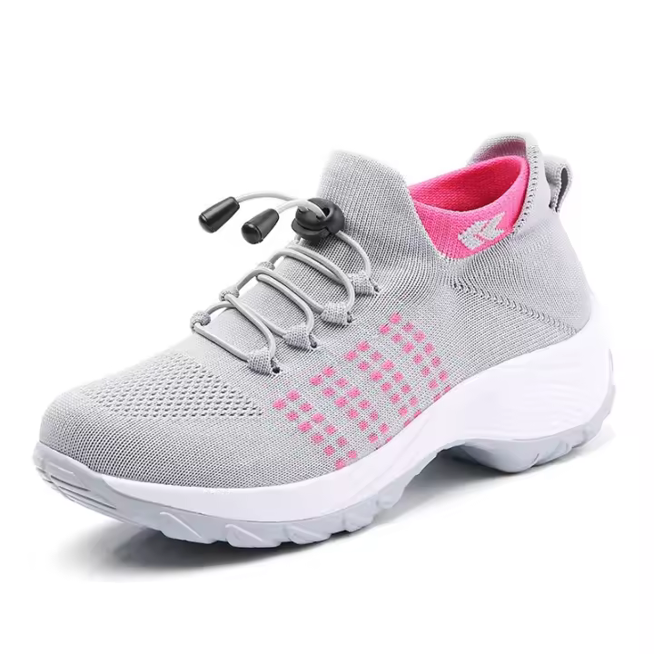 Zapatos de Caminada para Mujer Calcetines de Moda Zapatillas Transpirables Cómodos para Cuidado Postparto Plataforma Casual Loafers Antideslizantes - 1