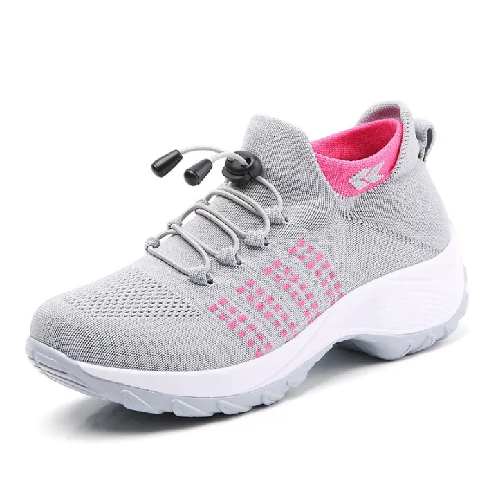 Zapatos de Caminada para Mujer Calcetines de Moda Zapatillas Transpirables Cómodos para Cuidado Postparto Plataforma Casual Loafers Antideslizantes - 1