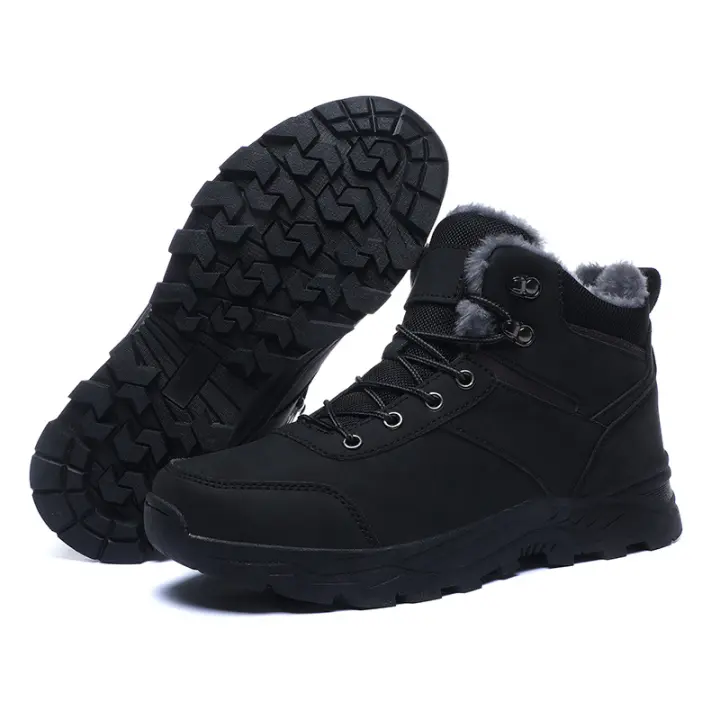Botas de nieve cálidas para hombre Zapatos de senderismo al aire libre - 1