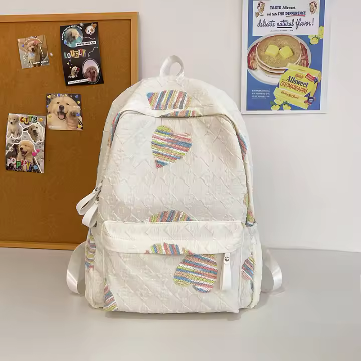Mochila bonita de estilo universitario de gran capacidad para estudiantes de secundaria, mochila versátil y dulce para estudiantes universitarios - 1