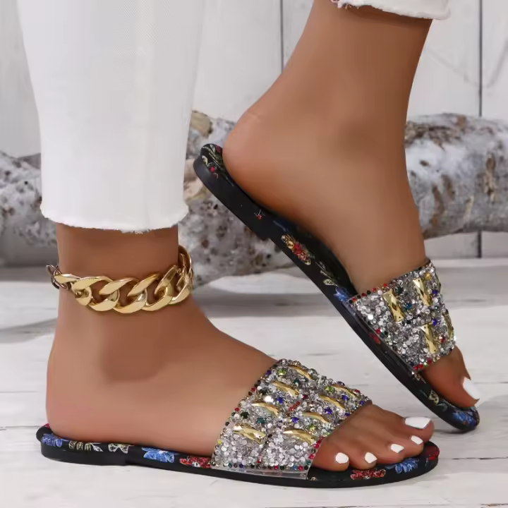 Zapatillas de Verano para Mujer Platos Planos de Moda Calzado de Zapatos de Piso de Verano - 1