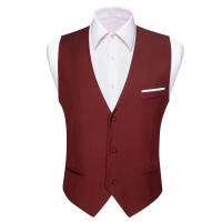 Chaleco S-5xl de 20 colores para hombre, chaleco ajustado de seda lisa, rosa, azul, negro, rojo, morado, blanco y caqui, chaqueta sin mangas Barry Wang - details 59