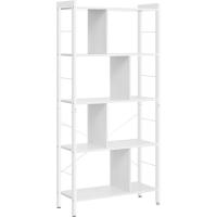 Estantería de Almacenamiento de 5 Niveles, Organizador de Oficina de Estudio, con Compartimentos, para Salón, Estilo Industrial, Marrón Rústico y Negro - details 9