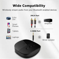 Receptor NFC con Bluetooth 5,2, adaptador de Audio inalámbrico estéreo con micrófono para coche, Kit de altavoz Amp, 3,5mm, AUX, RCA, USB, u-disk/tarjeta TF - details 5