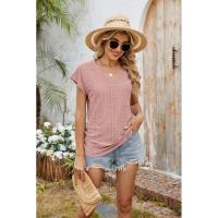 BUNO-2025 Camisetas para mujer de manga larga de algodón para mujer, camisetas con manga casquillo y cuello en V, camiseta informal holgada de manga larga de algodón para mujer - details 15